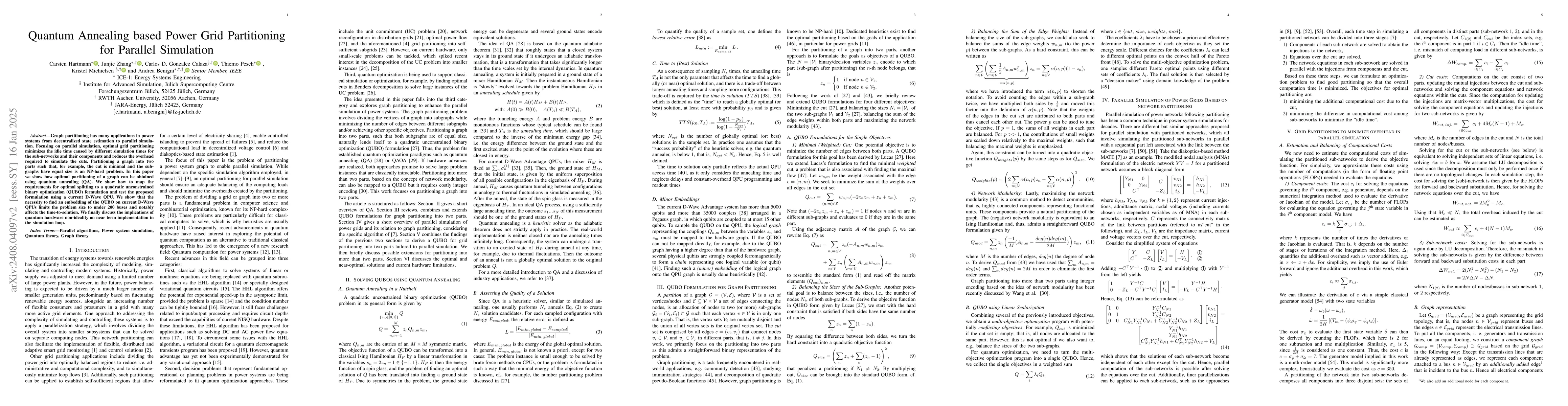Thumbnail for Quantum Annealing based Power Grid Partitioning for Parallel Simulation