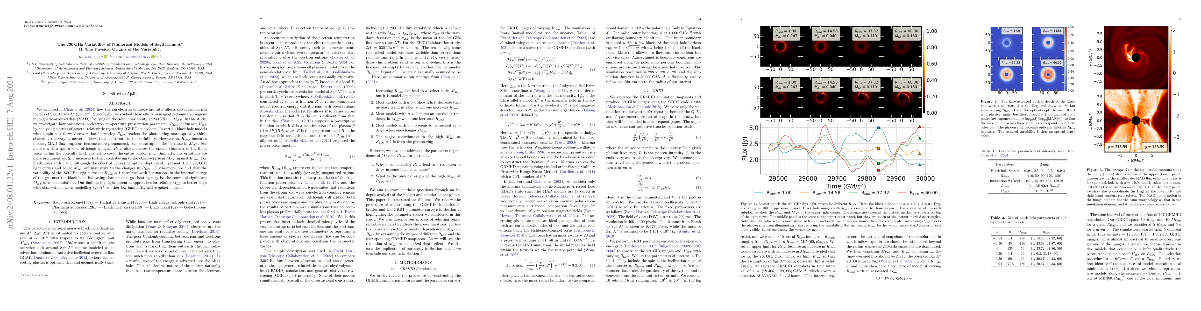 Thumbnail for The 230 GHz Variability of Numerical Models of Sagittarius A* II. The
  Physical Origins of the Variability