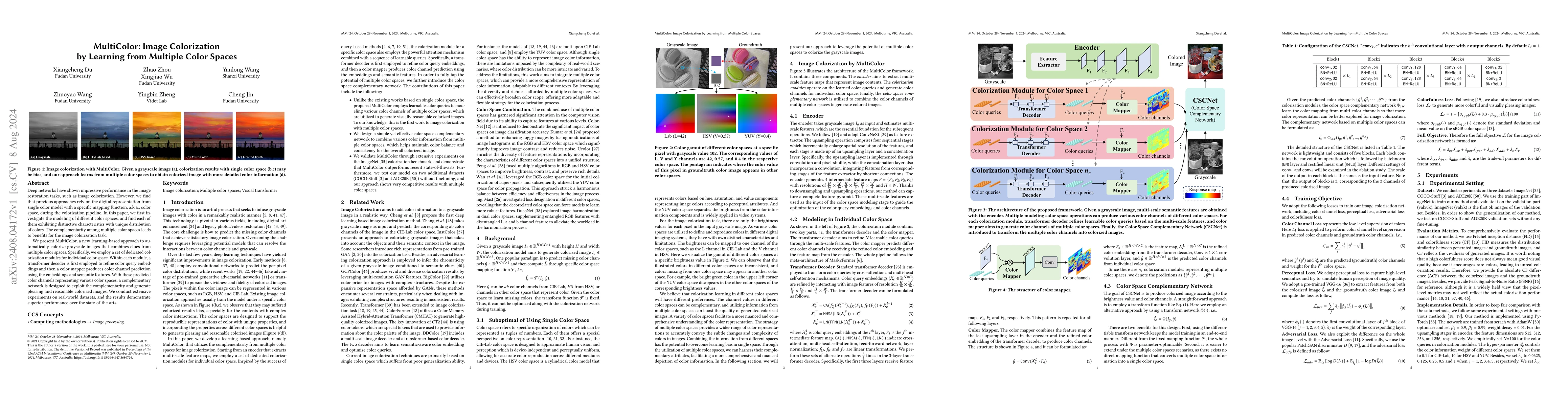 Thumbnail for MultiColor: Image Colorization by Learning from Multiple Color Spaces