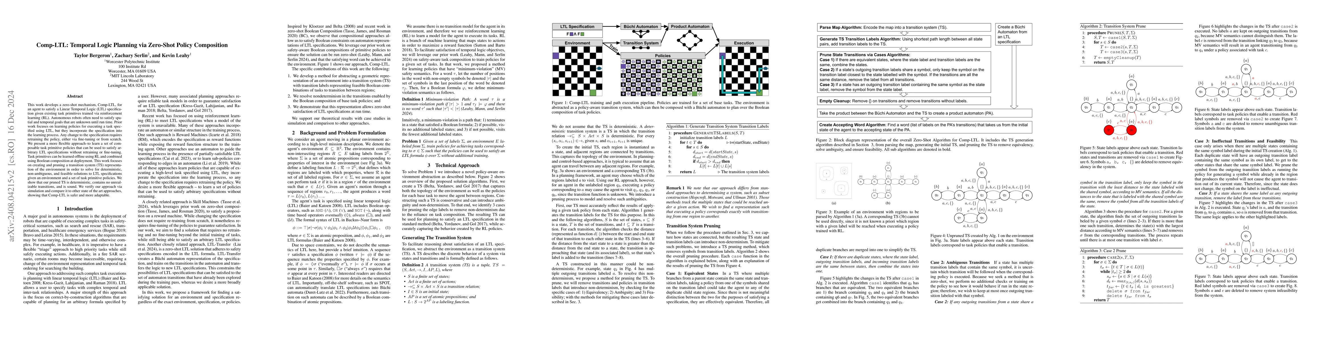 Thumbnail for Comp-LTL: Temporal Logic Planning via Zero-Shot Policy Composition