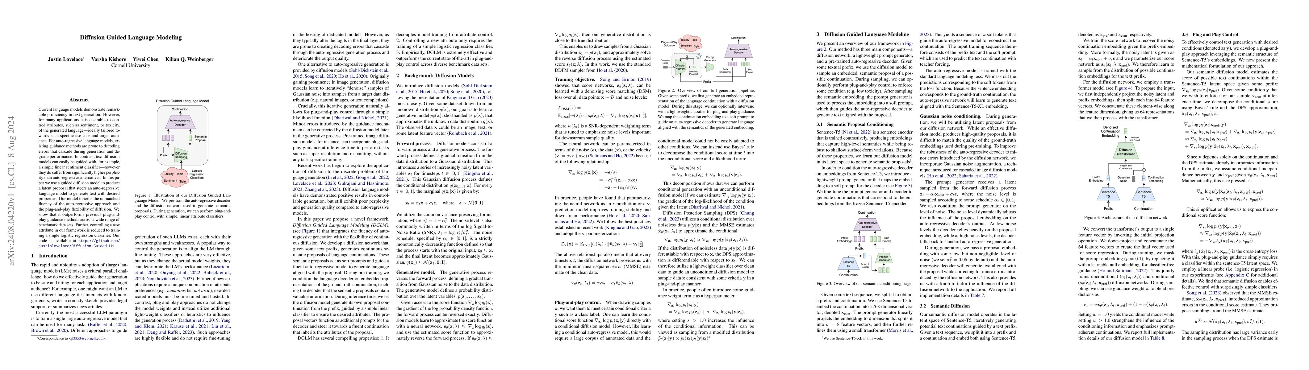 Thumbnail for Diffusion Guided Language Modeling