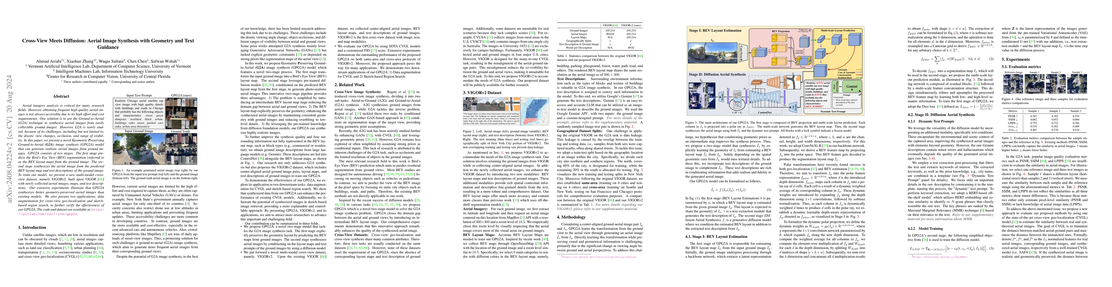 Thumbnail for Cross-View Meets Diffusion: Aerial Image Synthesis with Geometry and
  Text Guidance