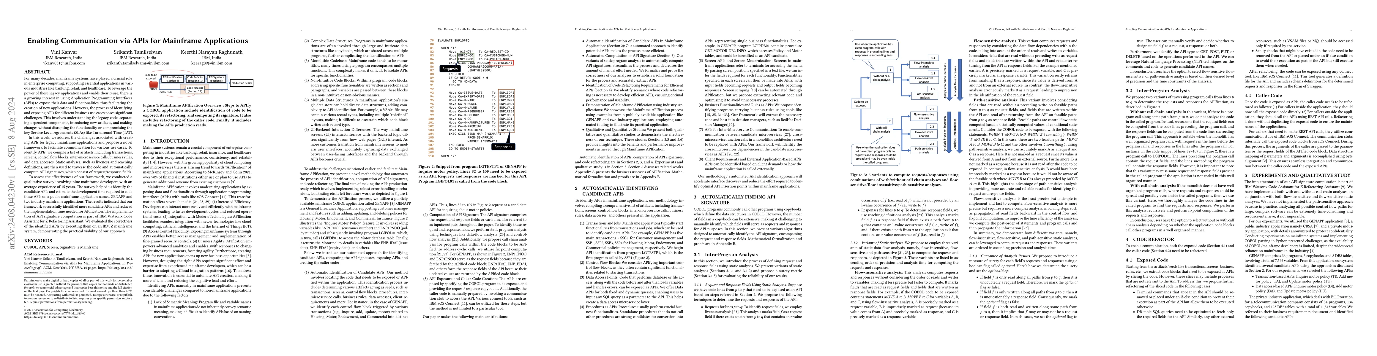 Thumbnail for Enabling Communication via APIs for Mainframe Applications