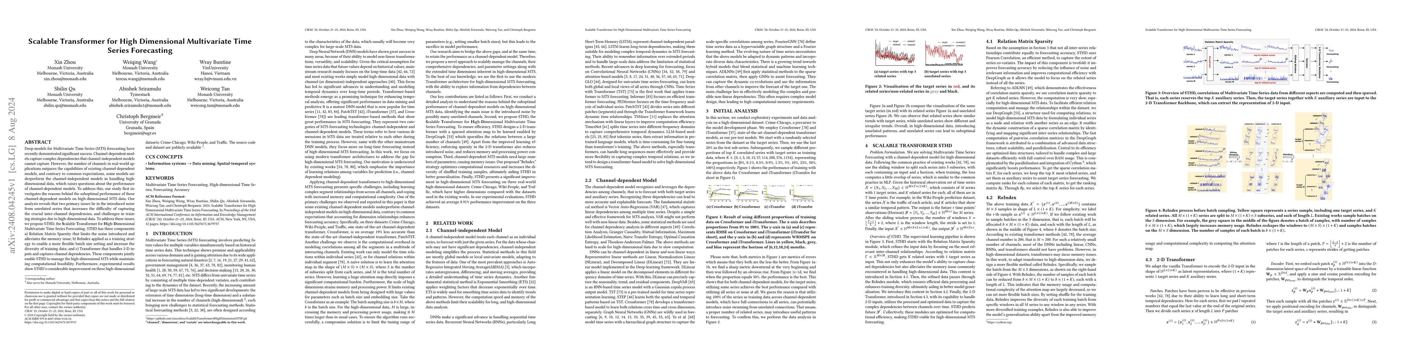 Thumbnail for Scalable Transformer for High Dimensional Multivariate Time Series
  Forecasting