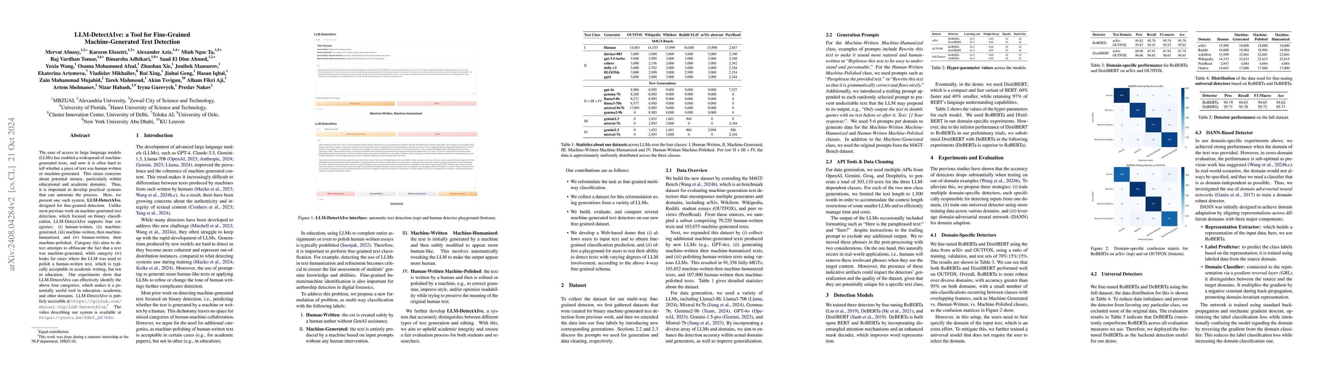Thumbnail for LLM-DetectAIve: a Tool for Fine-Grained Machine-Generated Text Detection
