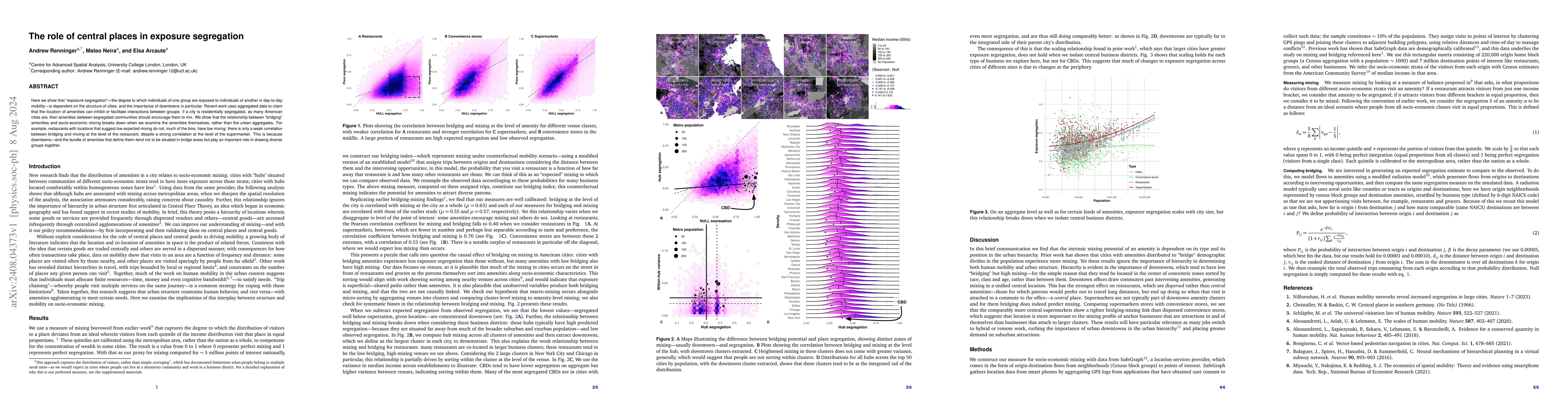 Thumbnail for The role of central places in exposure segregation