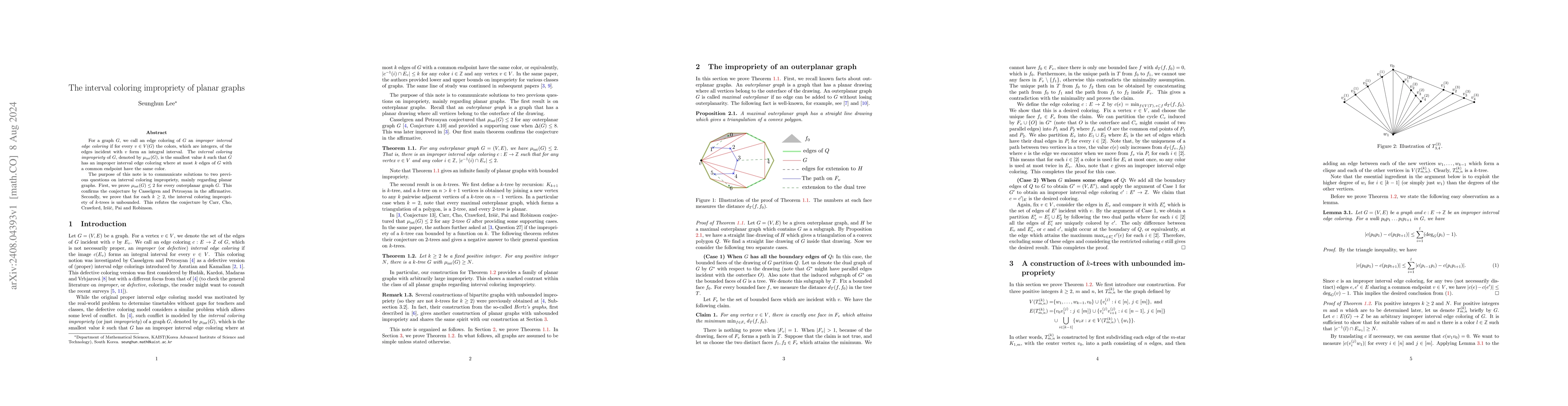 Thumbnail for The interval coloring impropriety of planar graphs