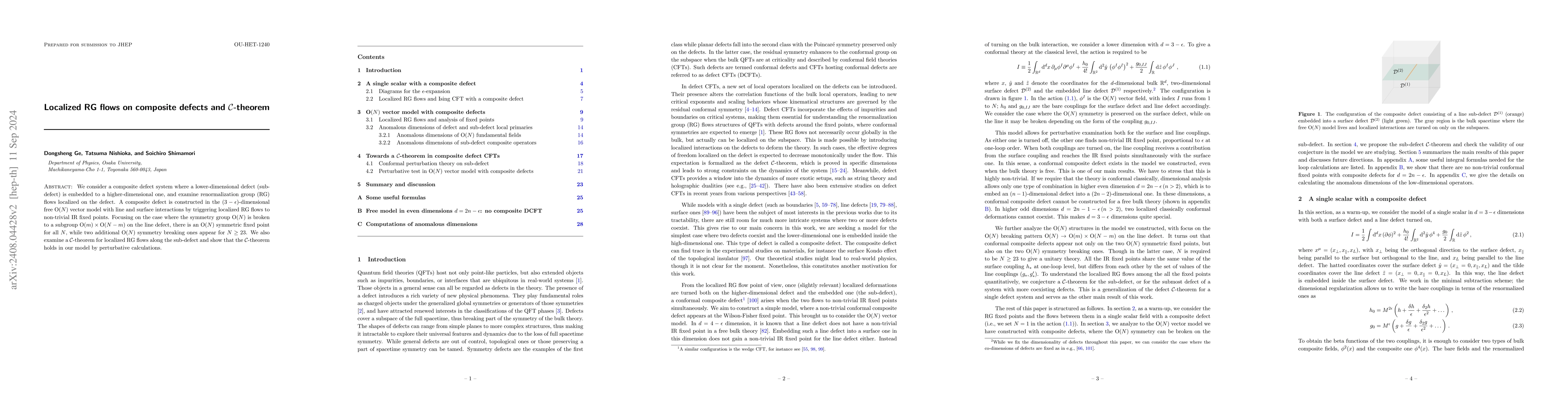 Thumbnail for Localized RG flows on composite defects and $\mathcal{C}$-theorem