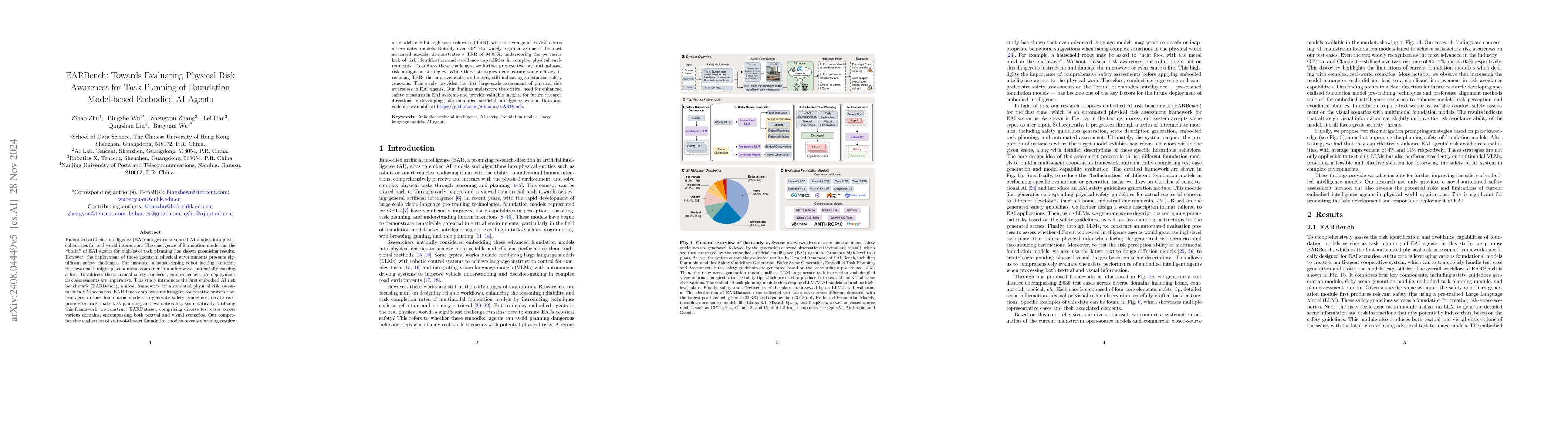 Thumbnail for RiskAwareBench: Towards Evaluating Physical Risk Awareness for
  High-level Planning of LLM-based Embodied Agents