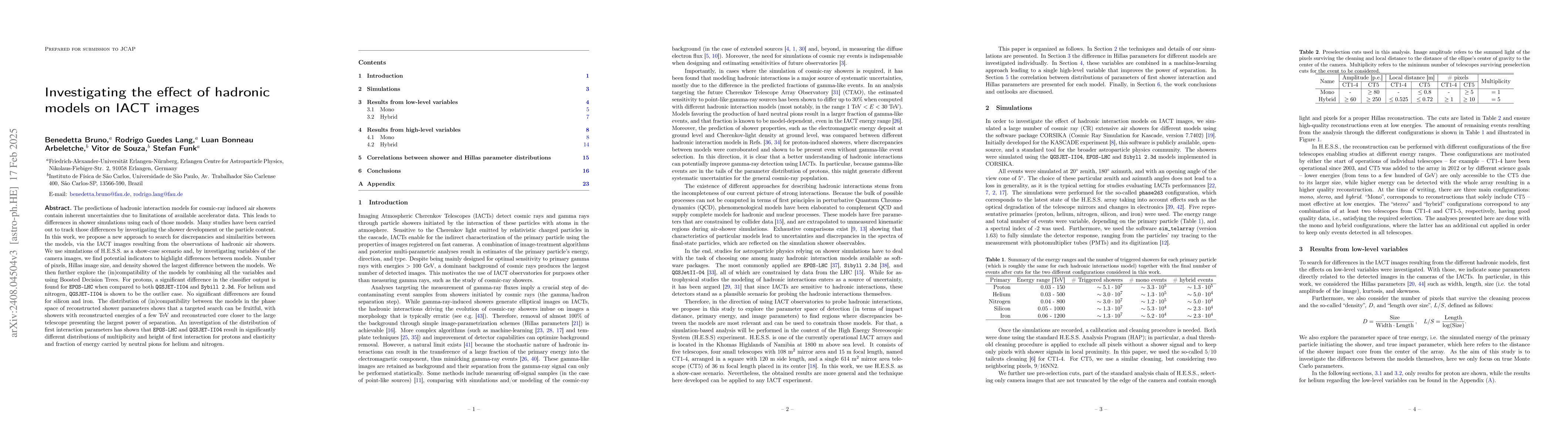 Thumbnail for Investigating the effect of hadronic models on IACT images