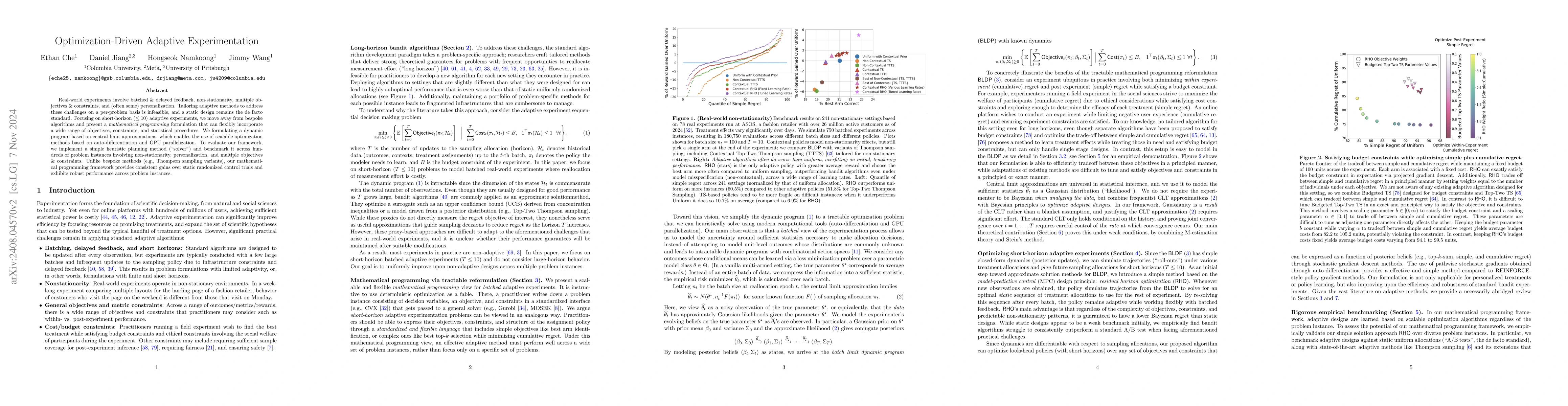 Thumbnail for Mathematical Programming For Adaptive Experiments