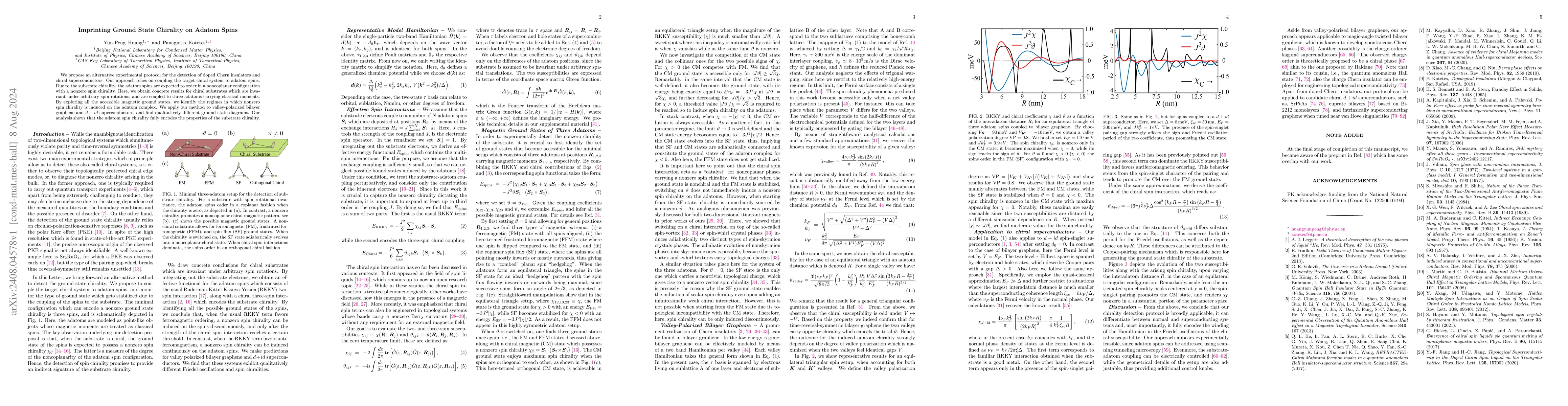 Thumbnail for Imprinting Ground State Chirality on Adatom Spins