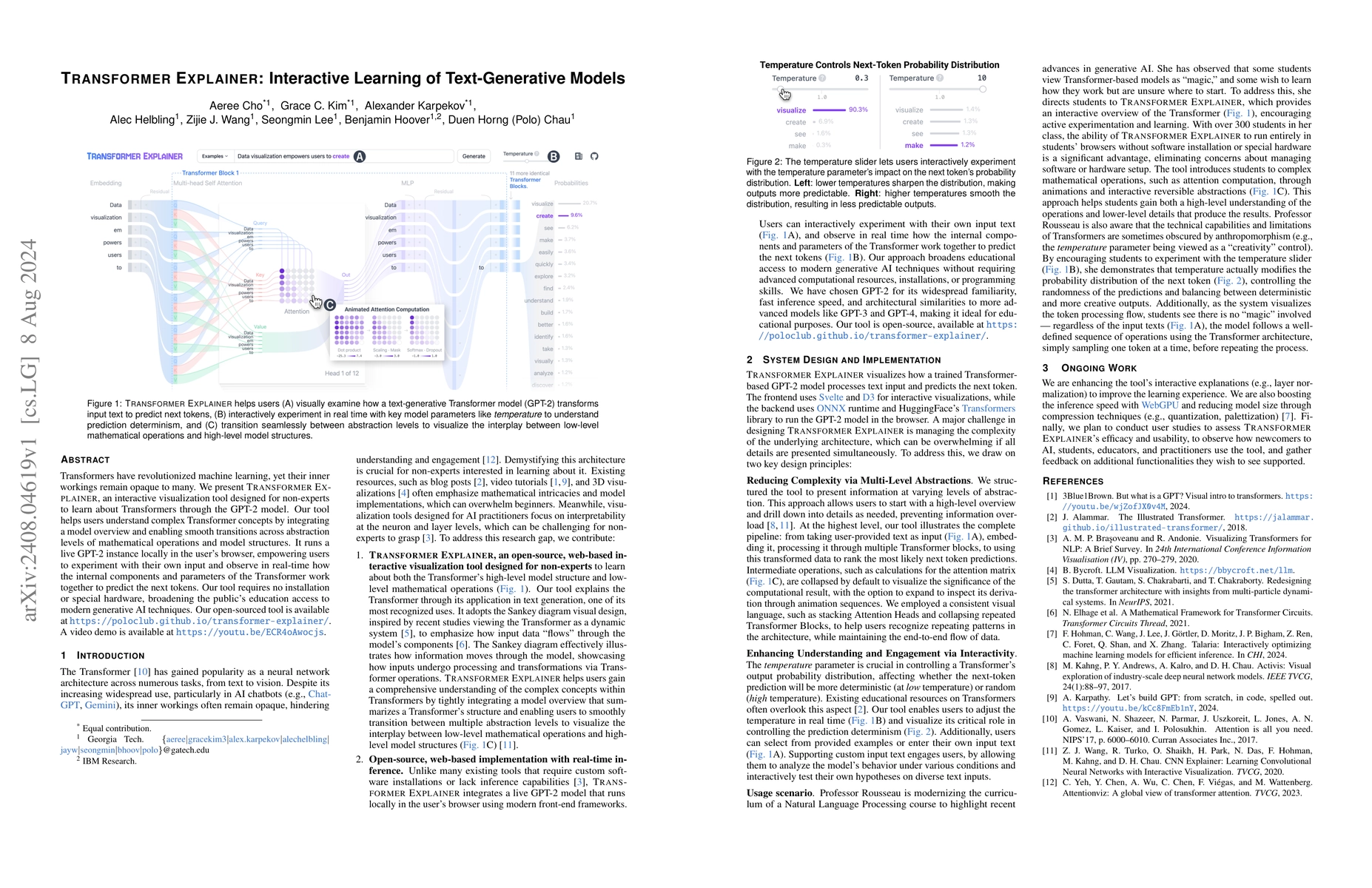 Thumbnail for Transformer Explainer: Interactive Learning of Text-Generative Models