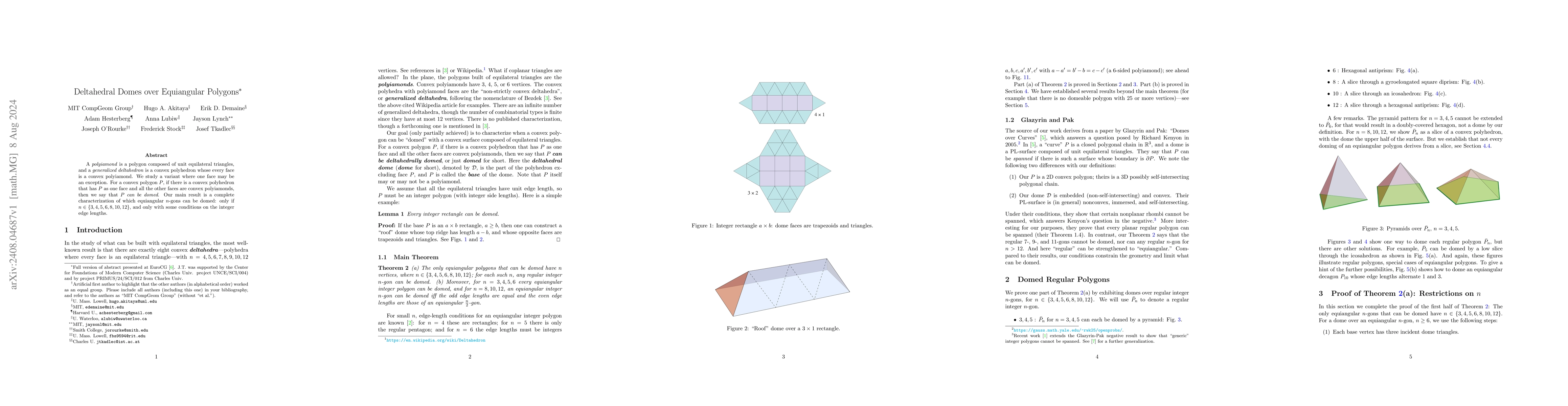 Thumbnail for Deltahedral Domes over Equiangular Polygons