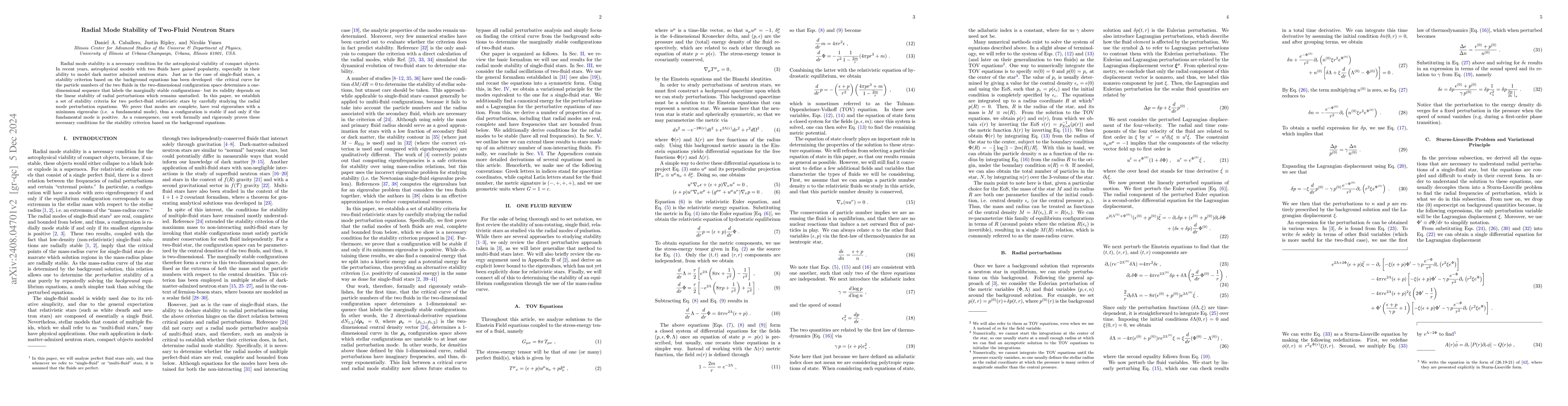 Thumbnail for Radial Mode Stability of Two-Fluid Neutron Stars