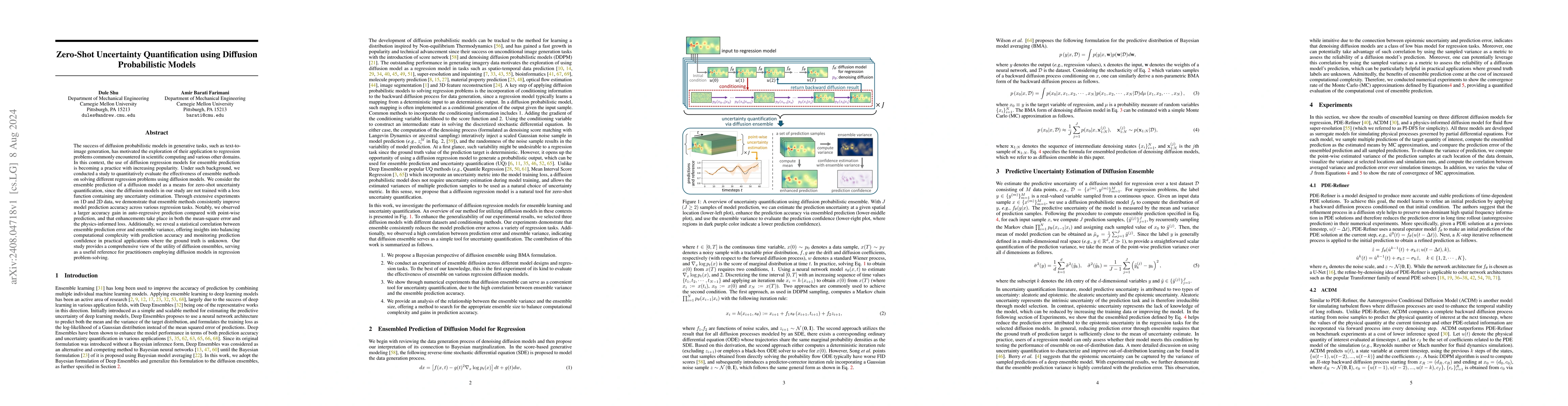 Thumbnail for Zero-Shot Uncertainty Quantification using Diffusion Probabilistic
  Models