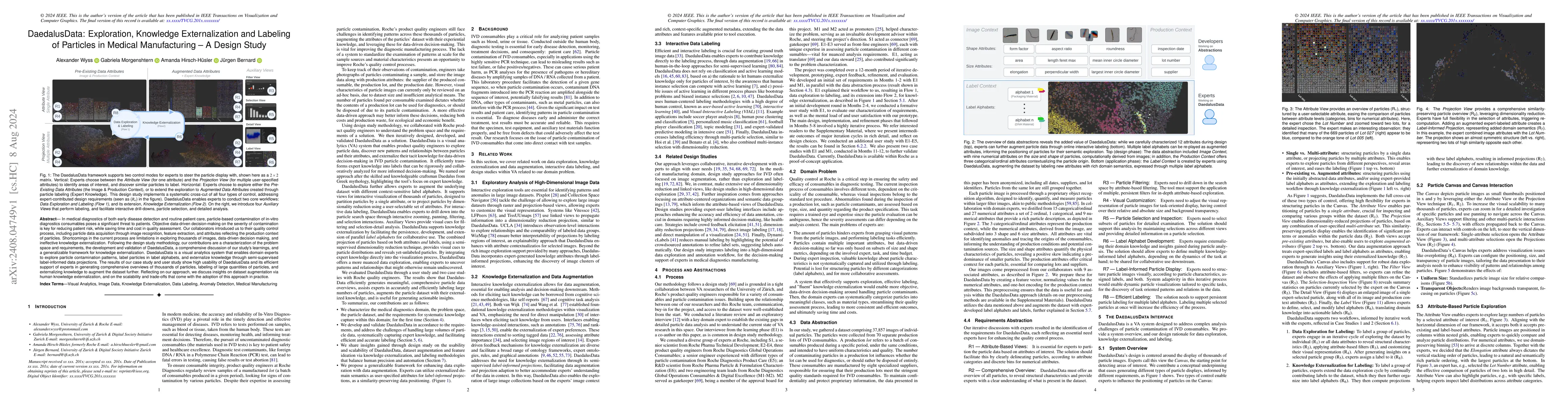 Thumbnail for DaedalusData: Exploration, Knowledge Externalization and Labeling of
  Particles in Medical Manufacturing -- A Design Study