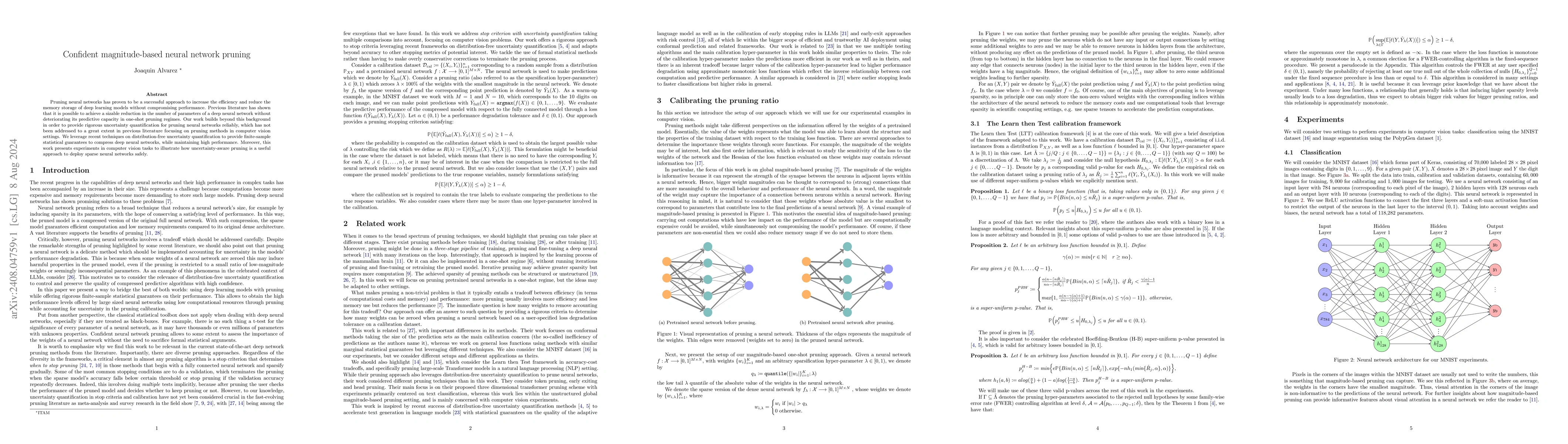 Thumbnail for Confident magnitude-based neural network pruning