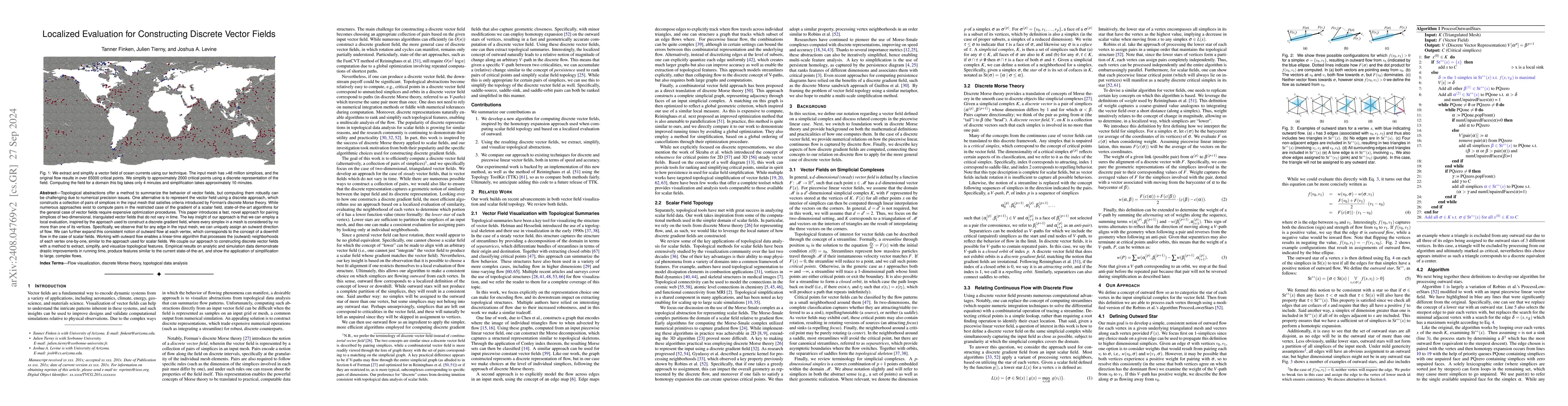 Thumbnail for Localized Evaluation for Constructing Discrete Vector Fields