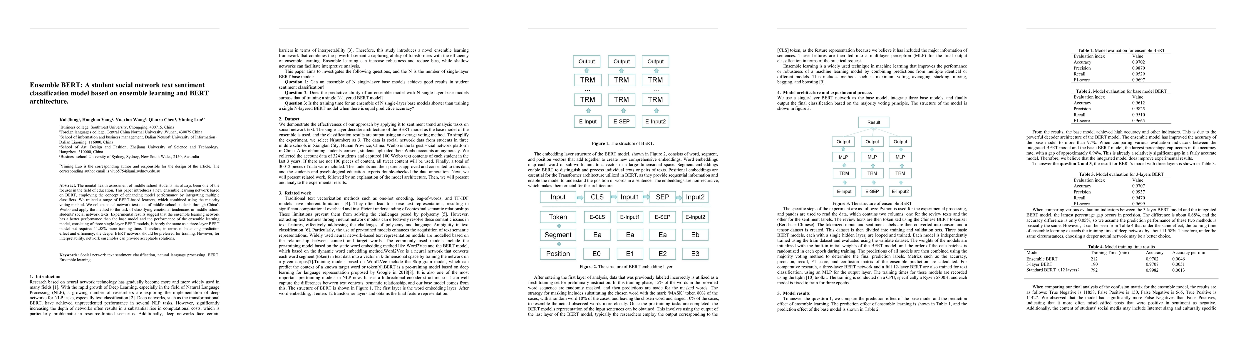 Thumbnail for Ensemble BERT: A student social network text sentiment classification
  model based on ensemble learning and BERT architecture