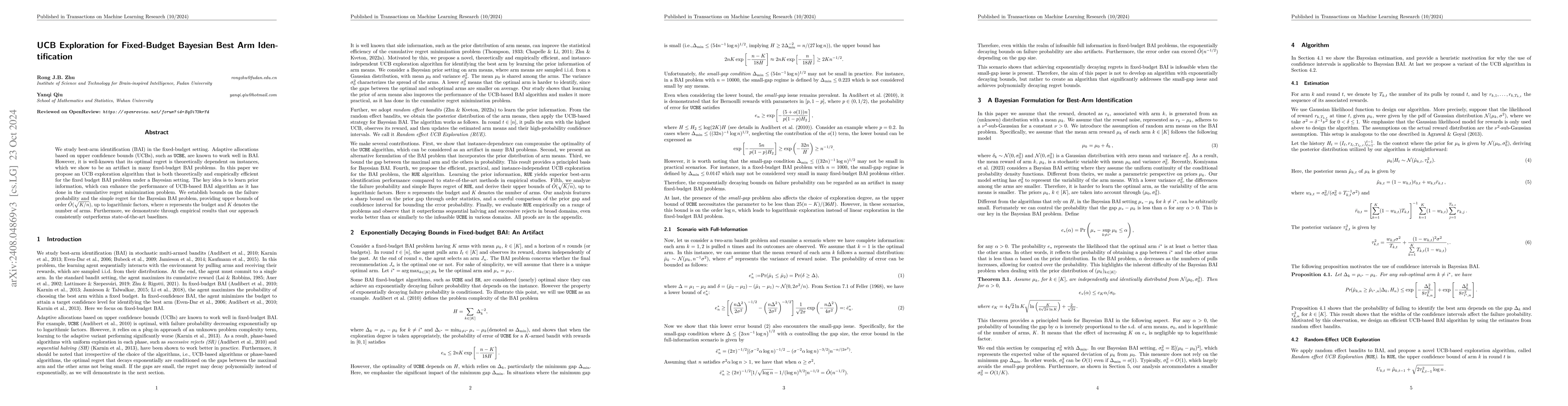 Thumbnail for UCB Exploration for Fixed-Budget Bayesian Best Arm Identification