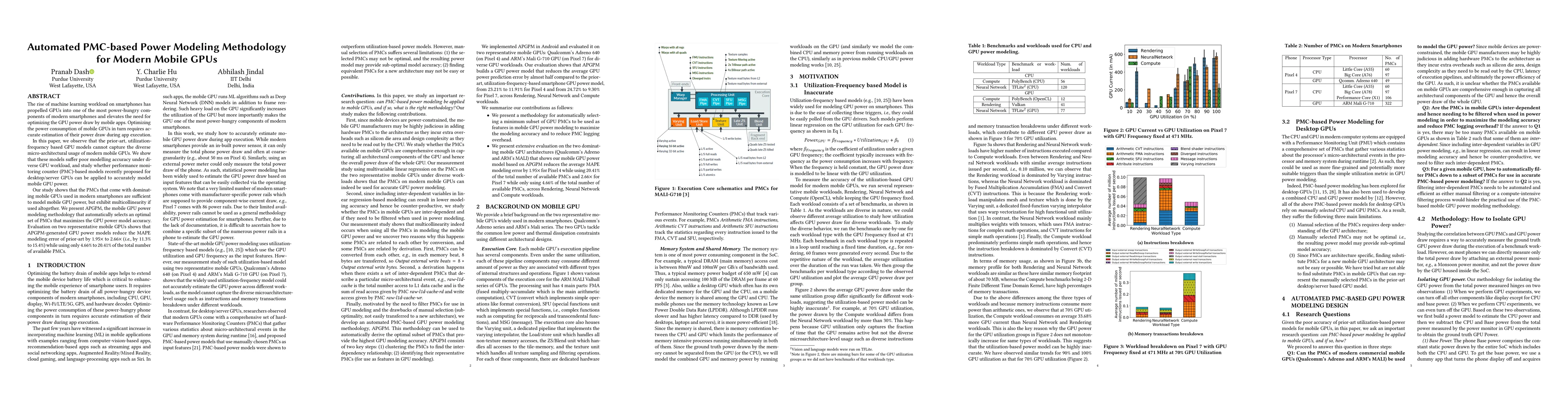Thumbnail for Automated PMC-based Power Modeling Methodology for Modern Mobile GPUs