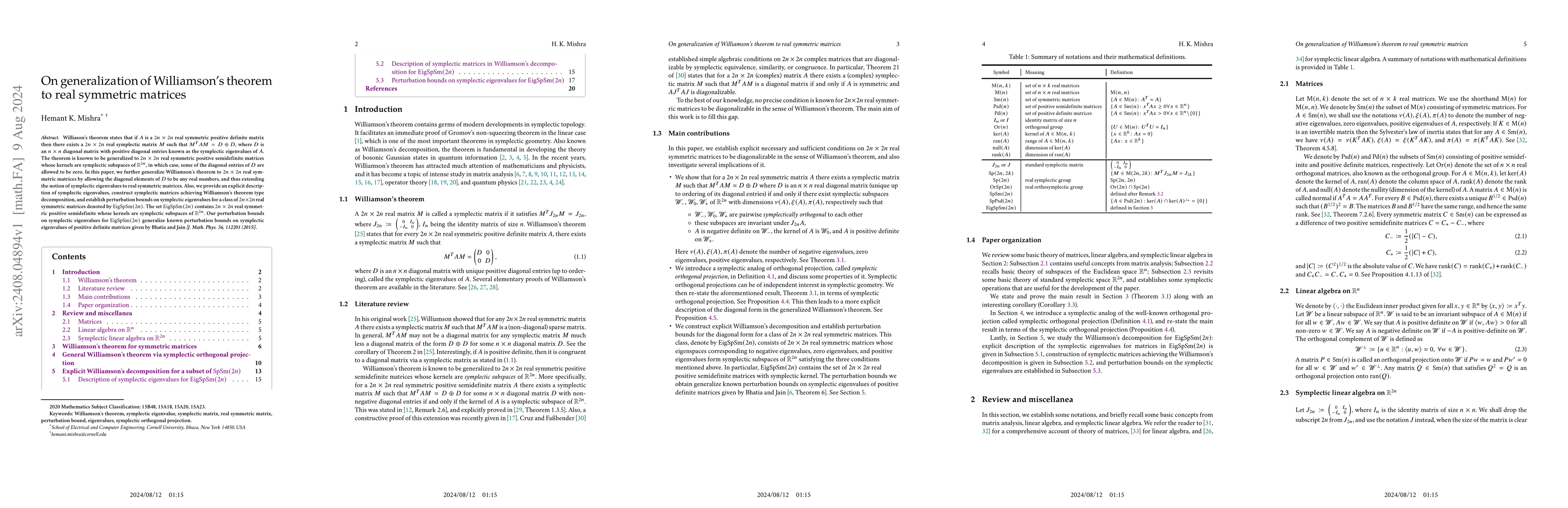 Thumbnail for On generalization of Williamson's theorem to real symmetric matrices