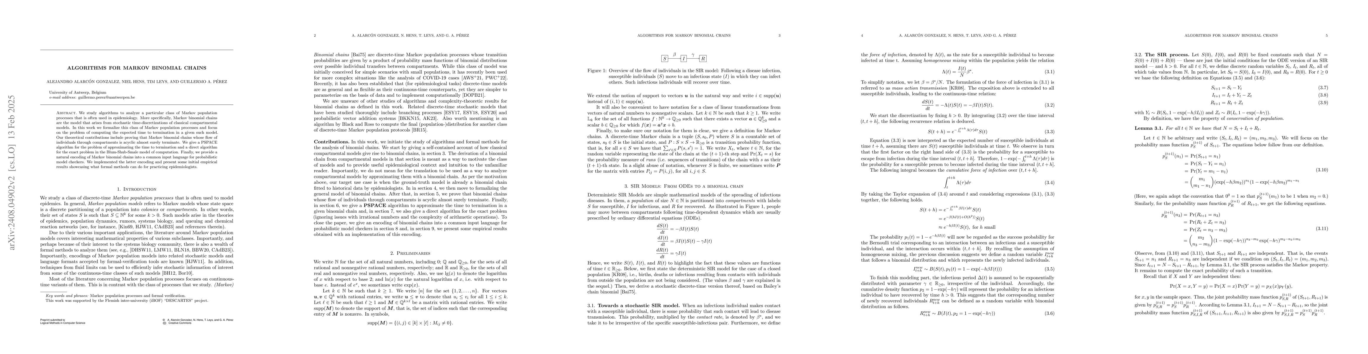 Thumbnail for Algorithms for Markov Binomial Chains