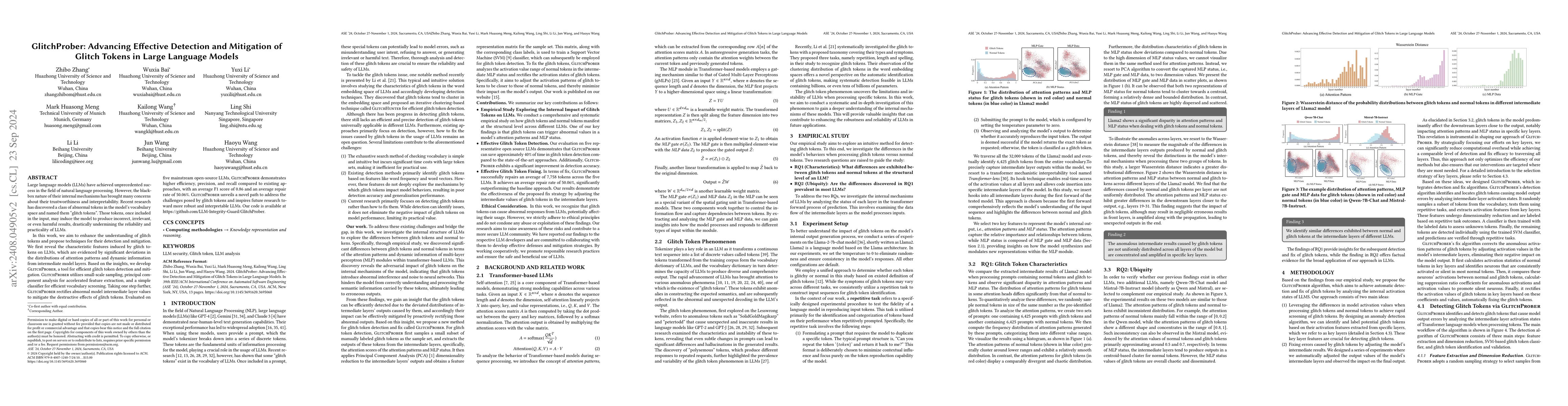 Thumbnail for GlitchProber: Advancing Effective Detection and Mitigation of Glitch
  Tokens in Large Language Models