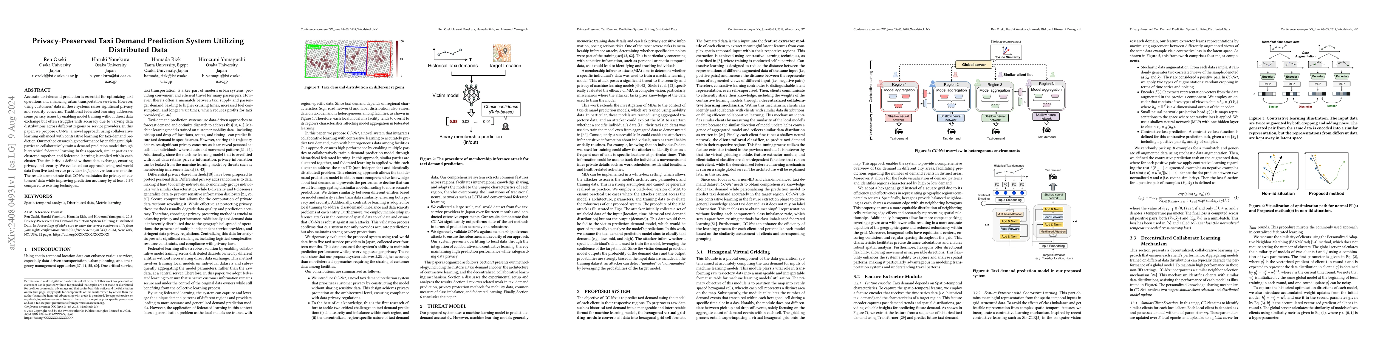 Thumbnail for Privacy-Preserved Taxi Demand Prediction System Utilizing Distributed
  Data