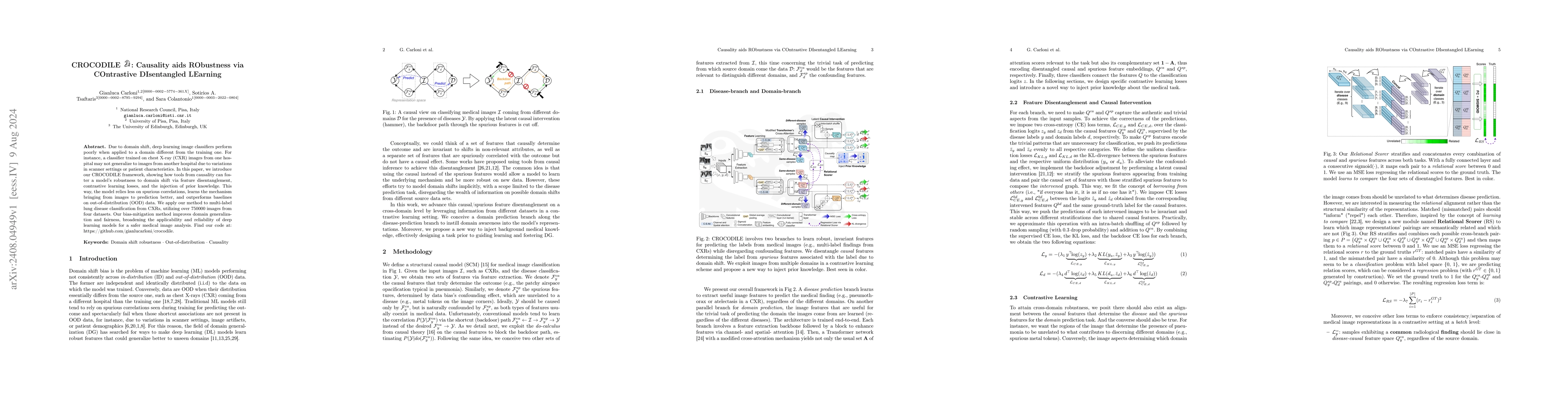 Thumbnail for CROCODILE: Causality aids RObustness via COntrastive DIsentangled
  LEarning