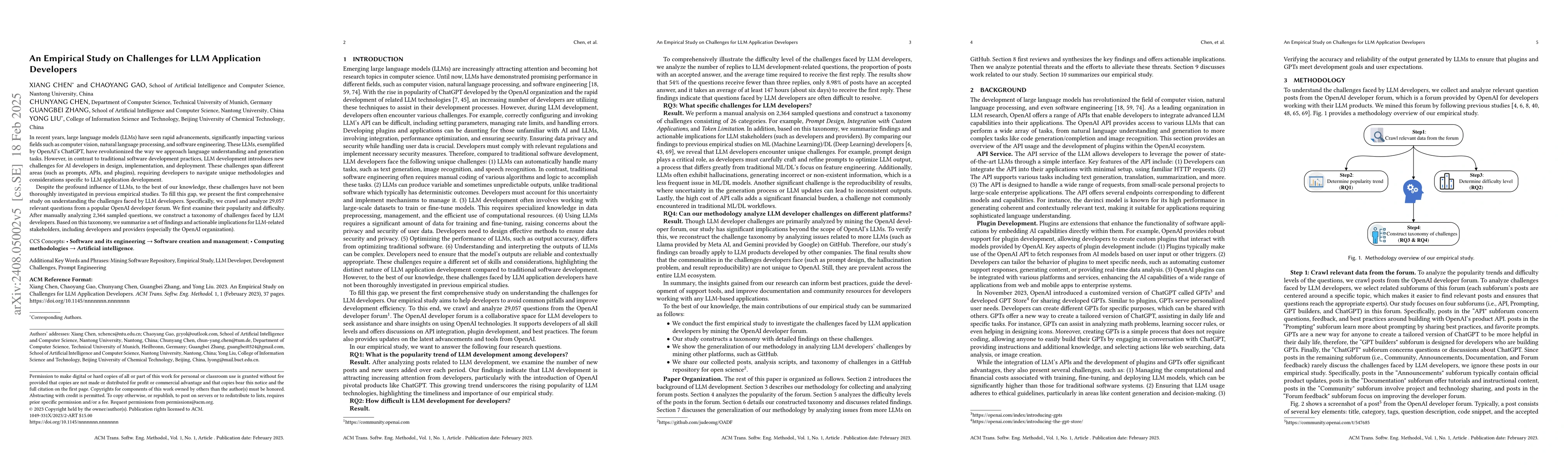 Thumbnail for An Empirical Study on Challenges for LLM Application Developers