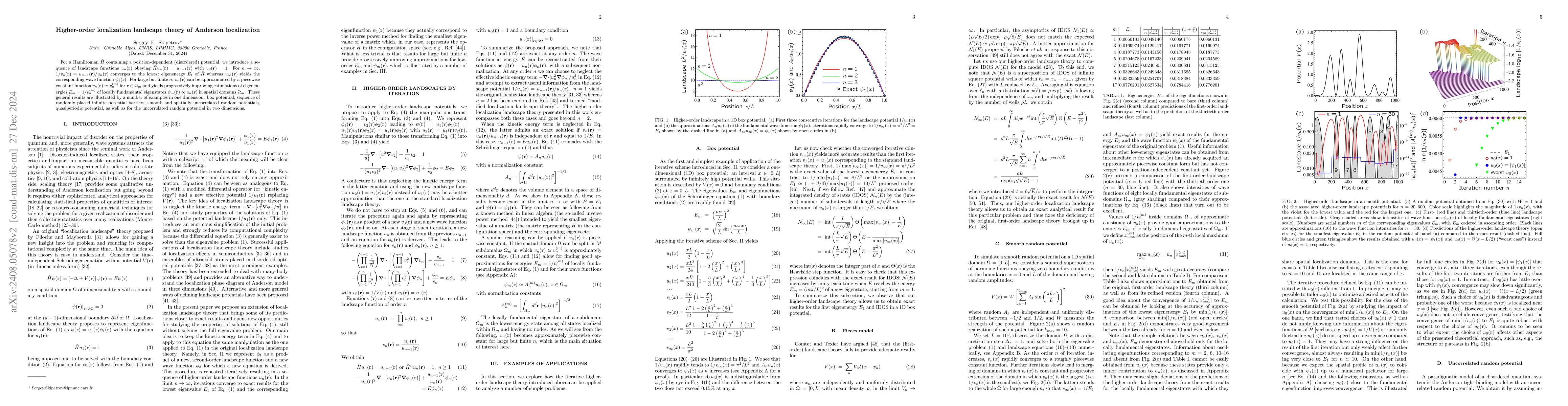 Thumbnail for Higher-order localization landscape theory of Anderson localization