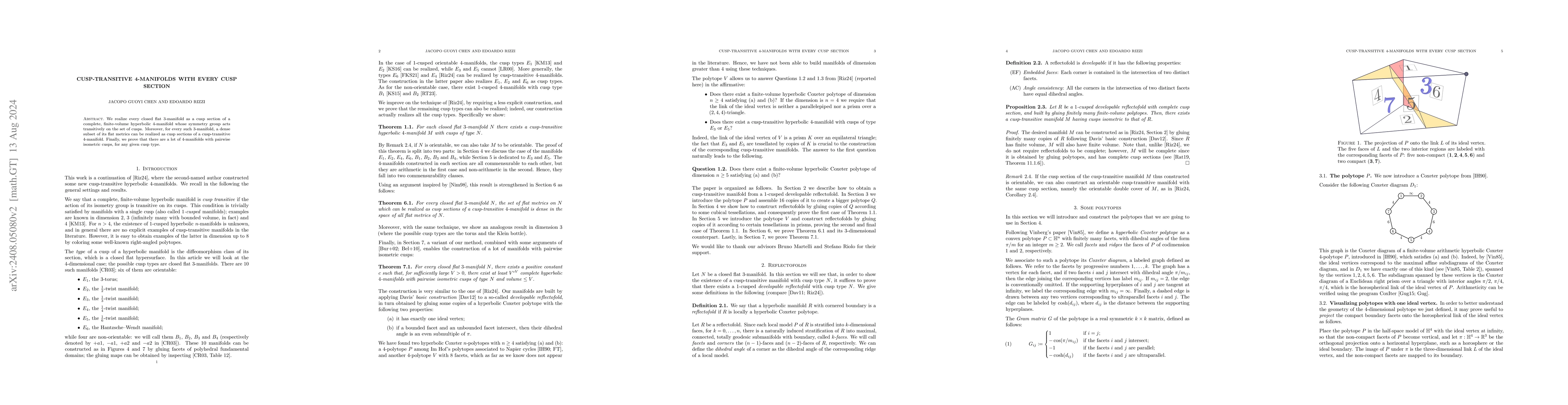 Thumbnail for Cusp-transitive 4-manifolds with every cusp section