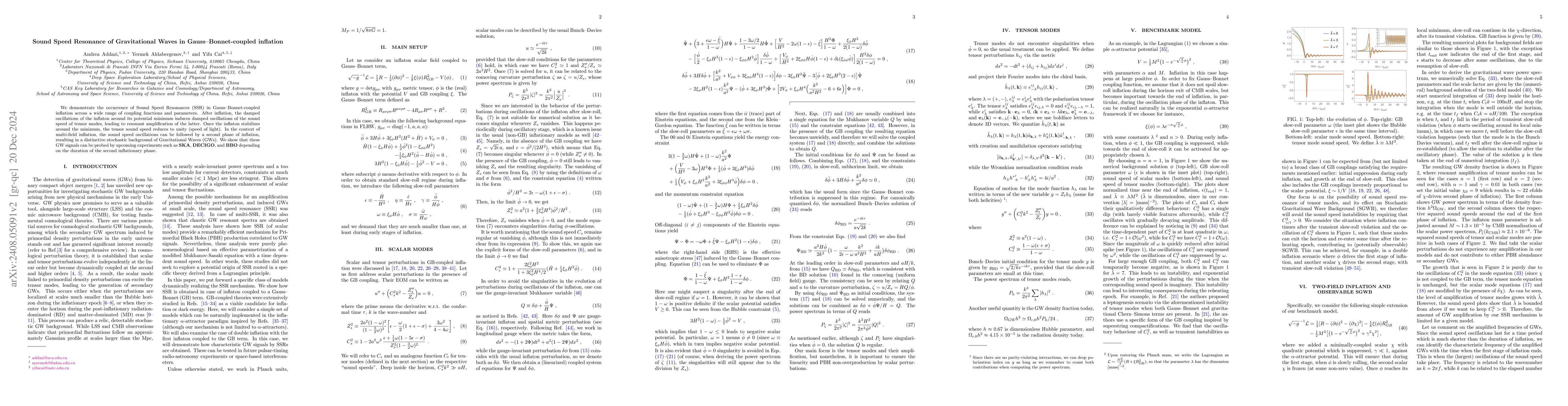 Thumbnail for Sound Speed Resonance of Gravitational Waves in Gauss-Bonnet-coupled
  inflation