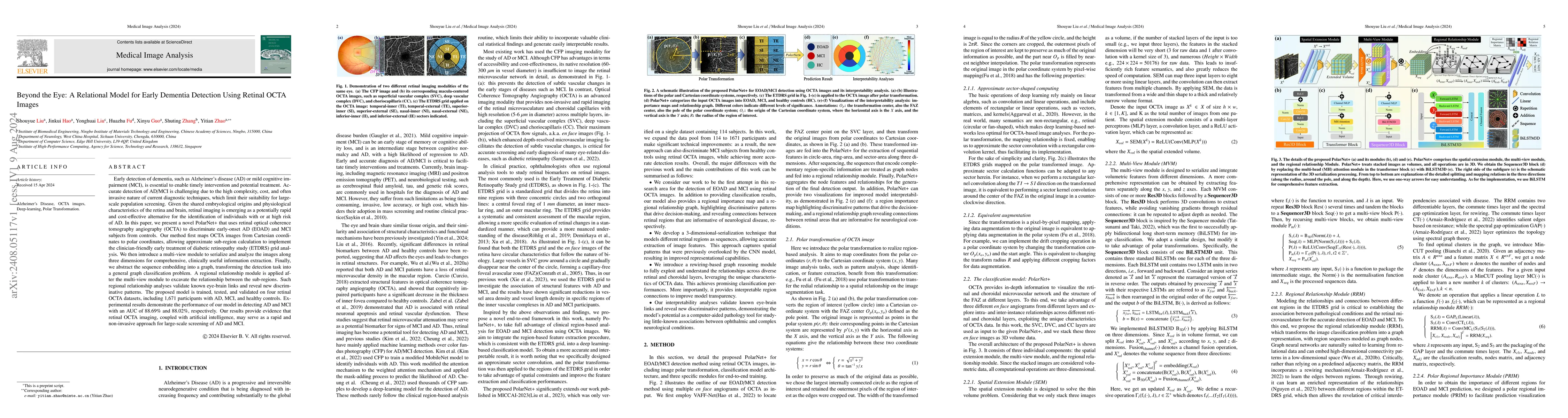 Thumbnail for Beyond the Eye: A Relational Model for Early Dementia Detection Using
  Retinal OCTA Images