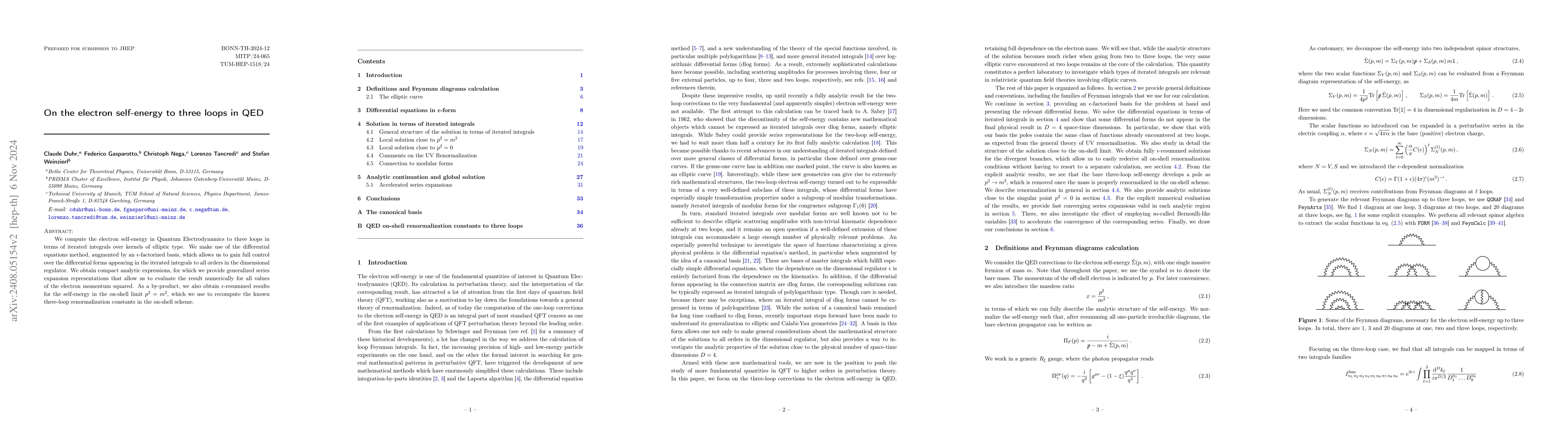Thumbnail for On the electron self-energy to three loops in QED