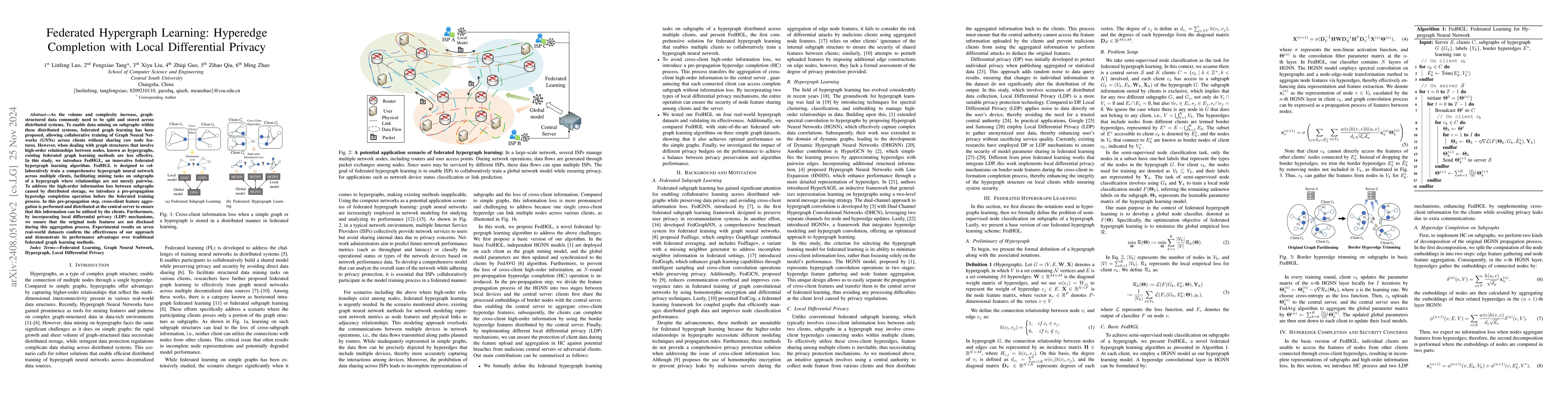 Thumbnail for Federated Hypergraph Learning with Hyperedge Completion