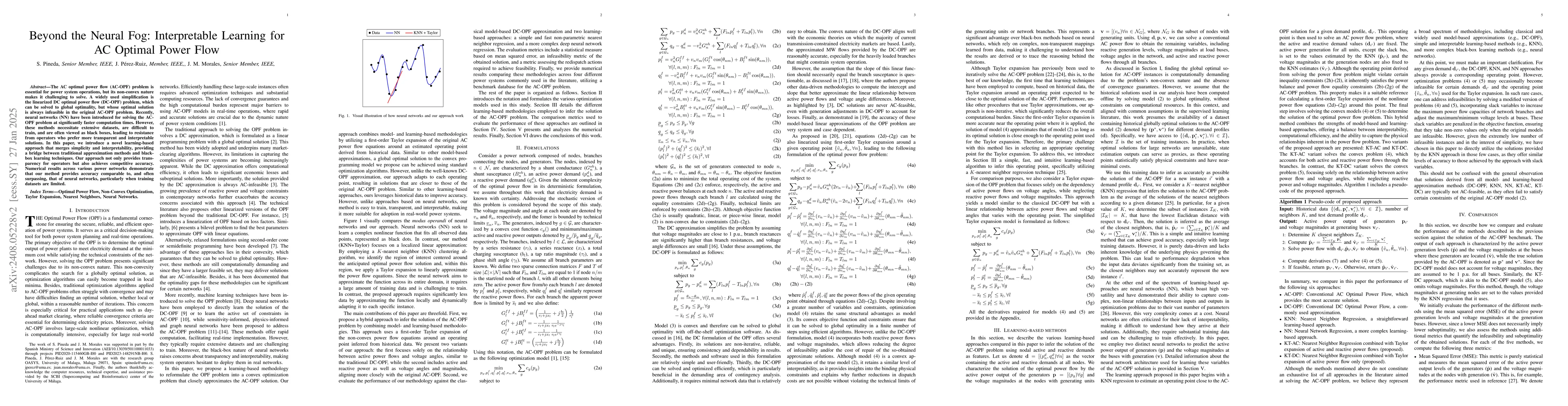 Thumbnail for Beyond the Neural Fog: Interpretable Learning for AC Optimal Power Flow