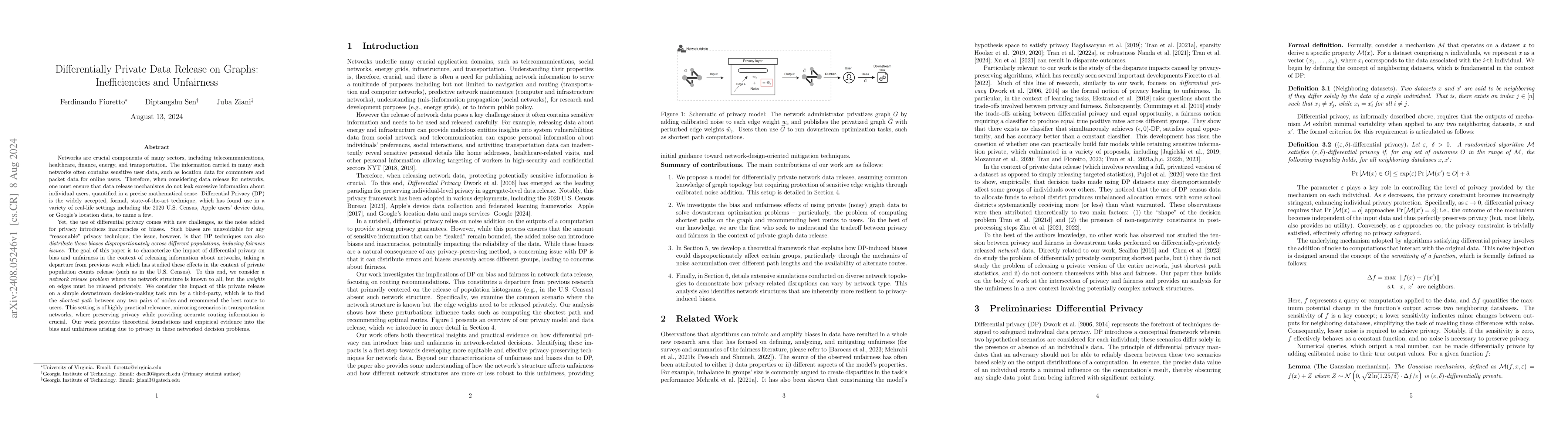 Thumbnail for Differentially Private Data Release on Graphs: Inefficiencies and
  Unfairness