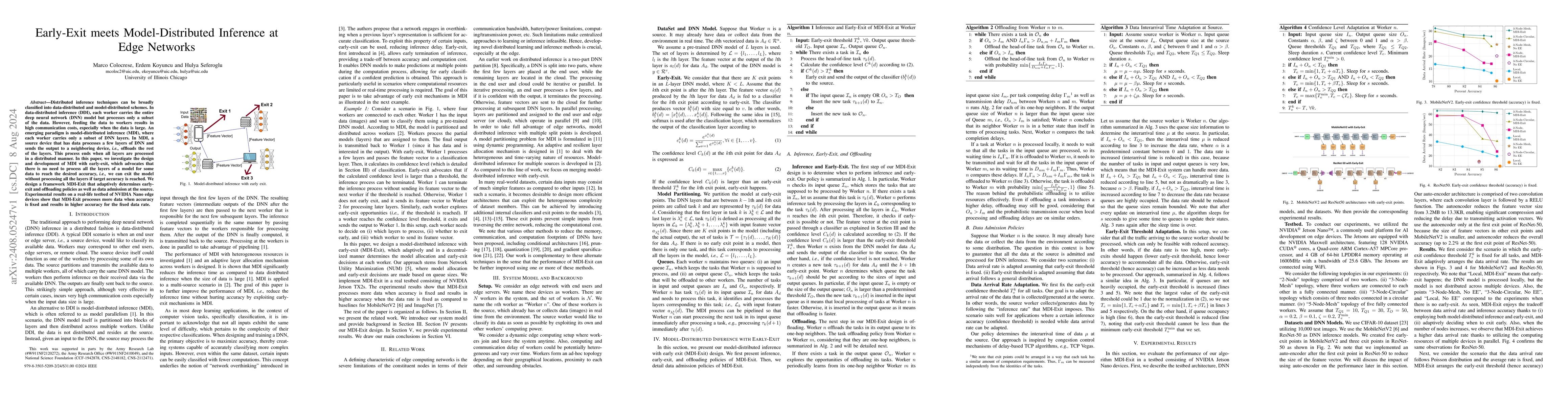 Thumbnail for Early-Exit meets Model-Distributed Inference at Edge Networks