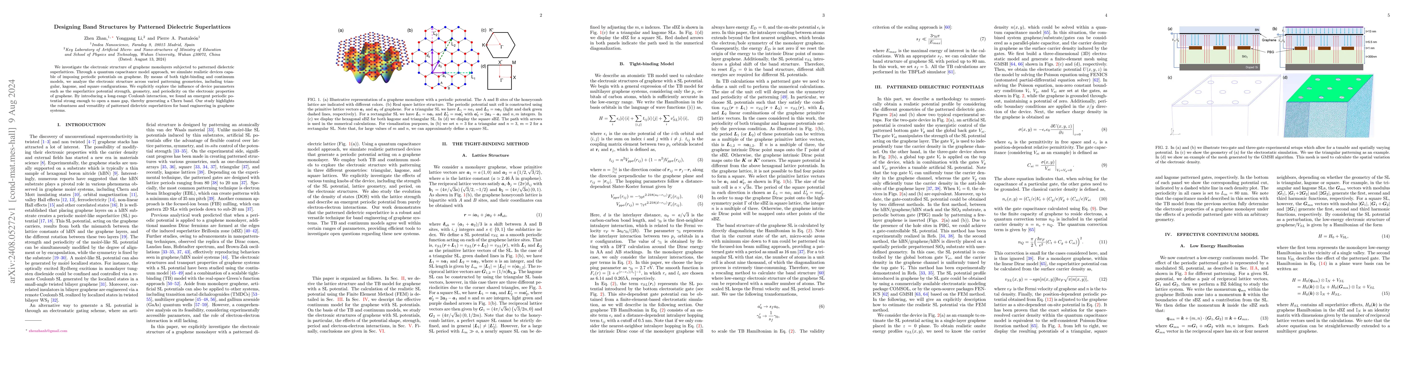 Thumbnail for Designing Band Structures by Patterned Dielectric Superlattices