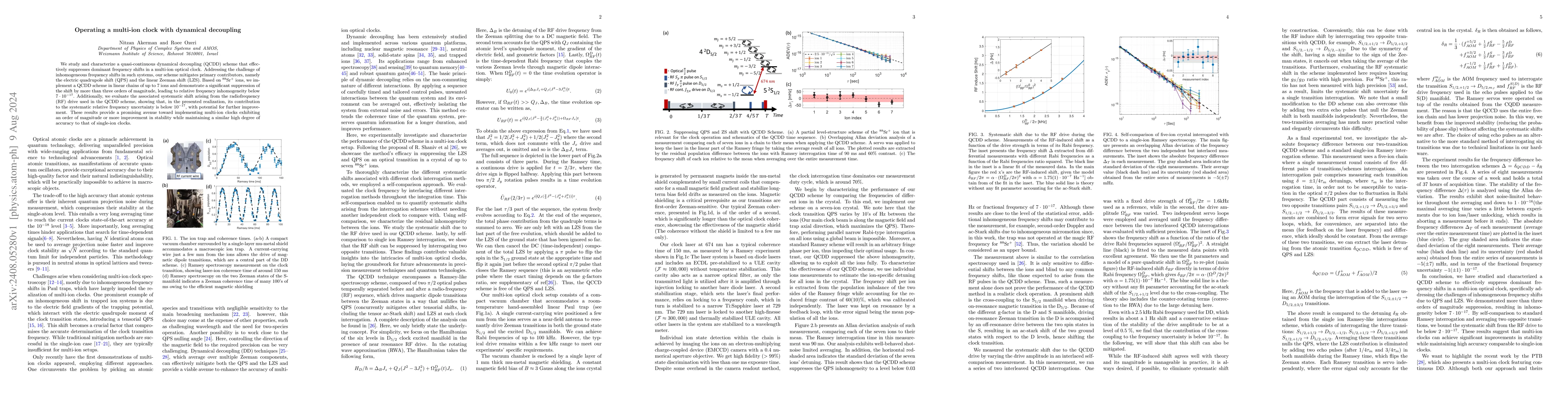 Thumbnail for Operating a multi-ion clock with dynamical decoupling
