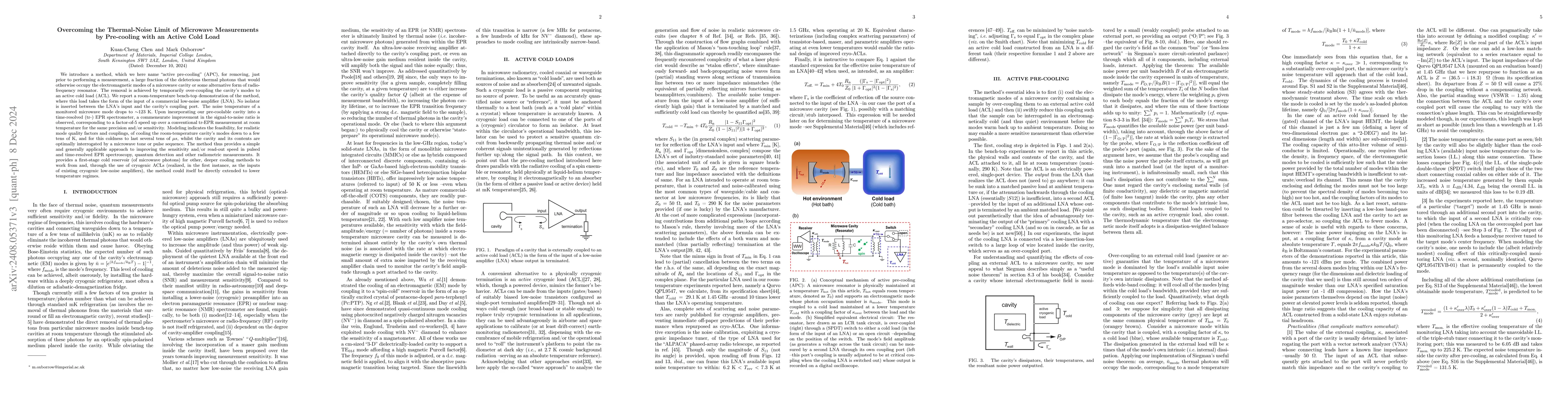 Thumbnail for Overcoming the Thermal-Noise Limit of Microwave Measurements by
  Pre-cooling with an Active Cold Load