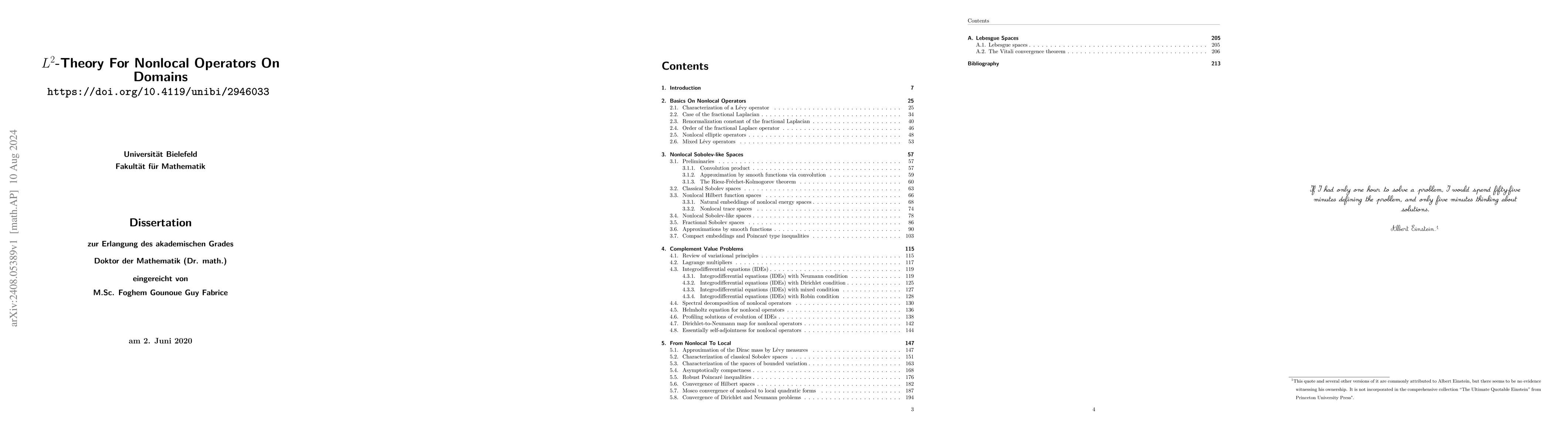 Thumbnail for $L^2$-Theory for nonlocal operators on domains