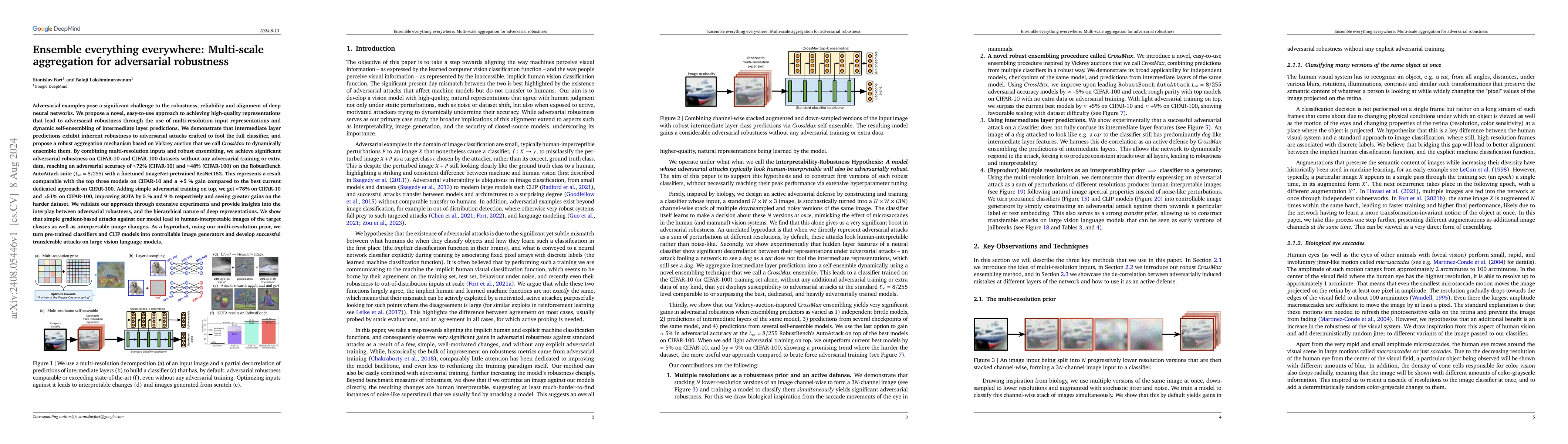 Thumbnail for Ensemble everything everywhere: Multi-scale aggregation for adversarial
  robustness