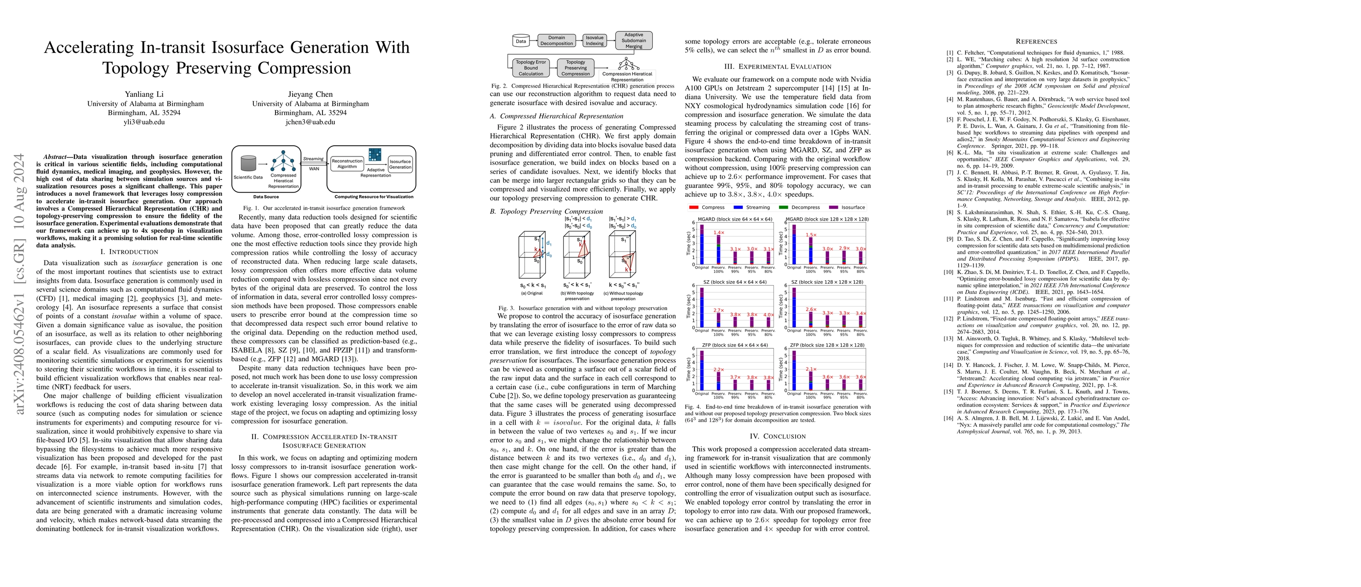 Thumbnail for Accelerating In-transit Isosurface Generation With Topology Preserving
  Compression