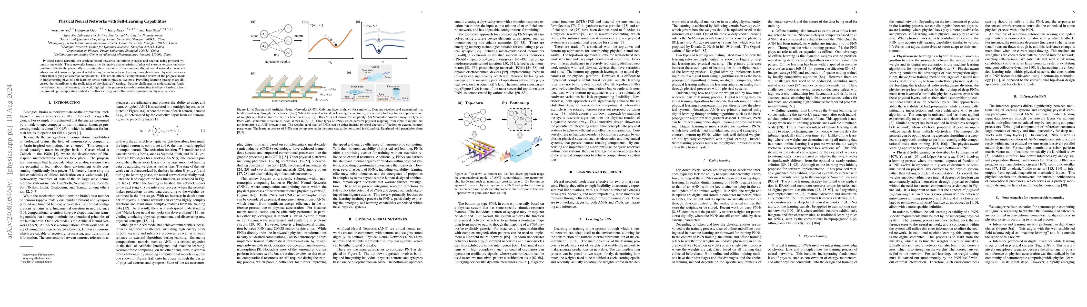 Thumbnail for Physical Neural Networks with Self-Learning Capabilities