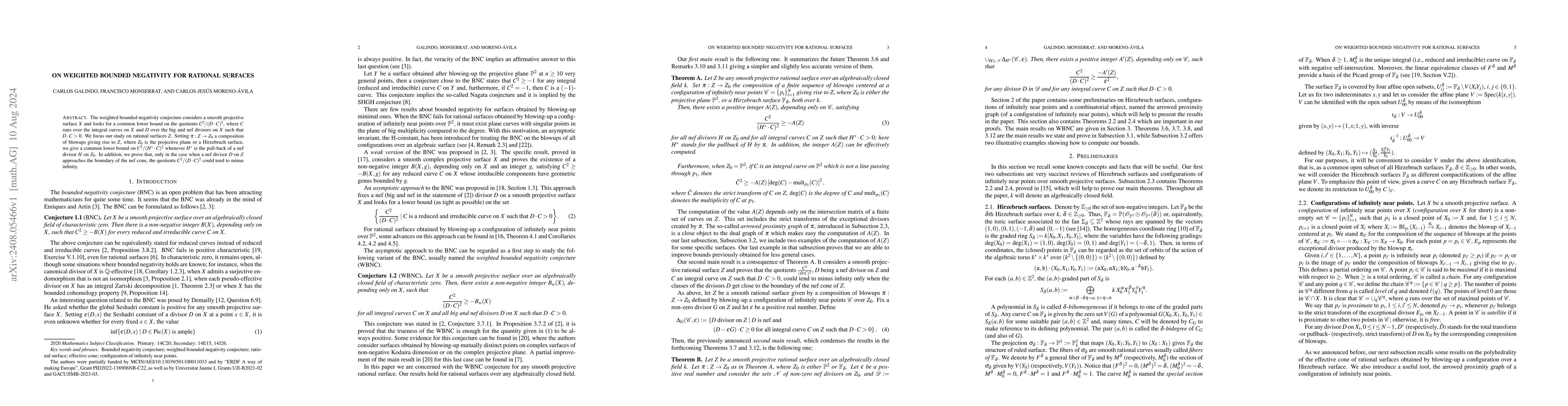 Thumbnail for On weighted bounded negativity for rational surfaces
