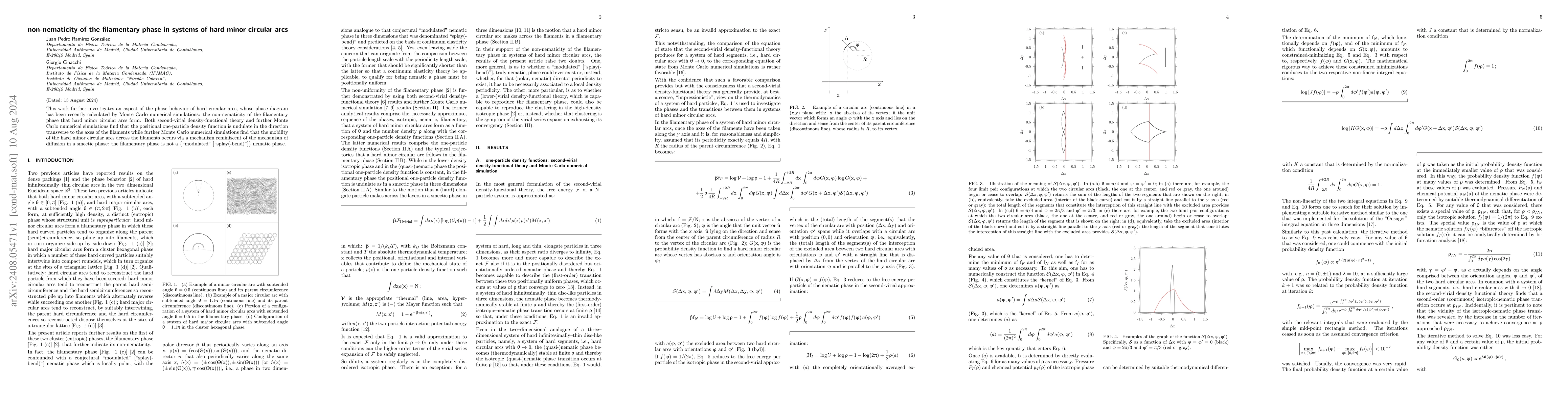 Thumbnail for Non-nematicity of the filamentary phase in systems of hard minor
  circular arcs
